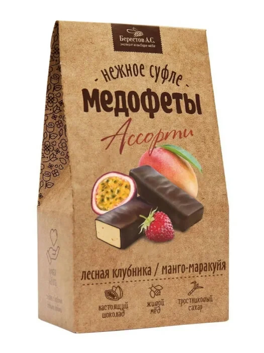  Берестов Медофеты Манго маракуйя и клубникой,150г    в Воскресенске