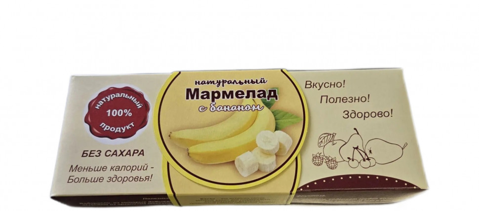  Мармелад натуральный "Банан" 140г  в Воскресенске
