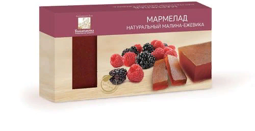  Мармелад пластовый 210г МАЛИНА-ЕЖЕВИКА в Воскресенске