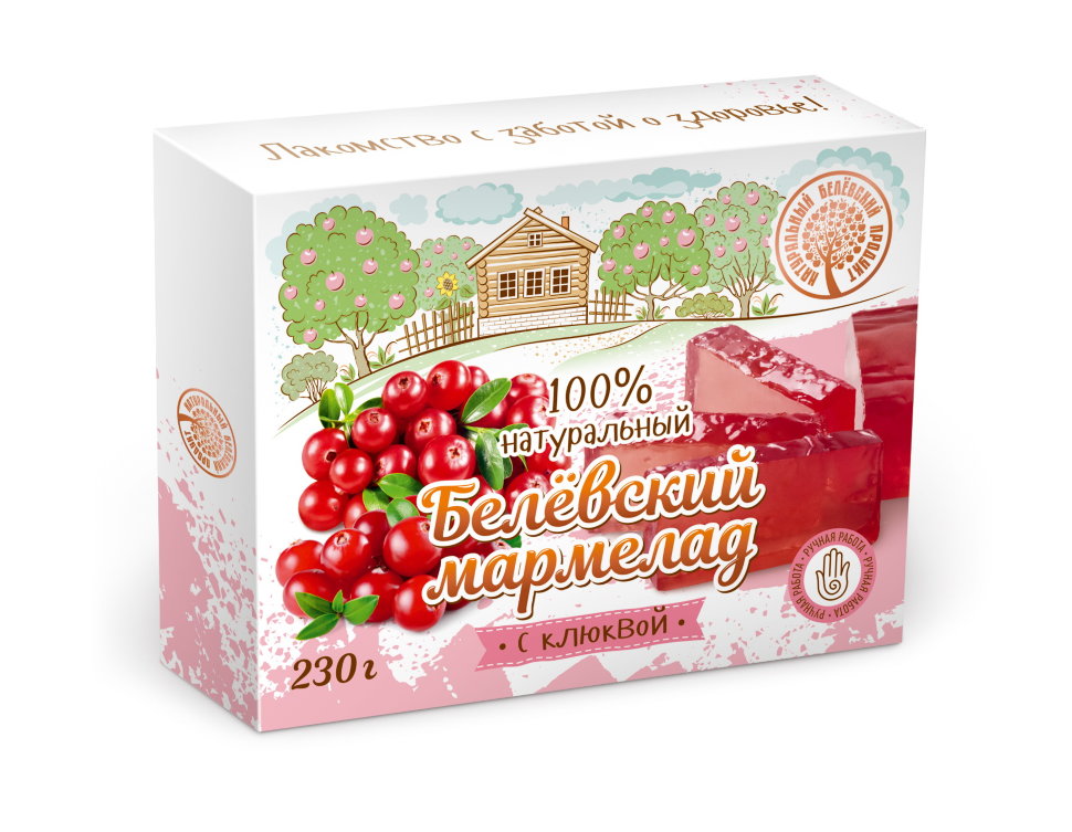  Мармелад белевский "Клюква" 230г в Воскресенске