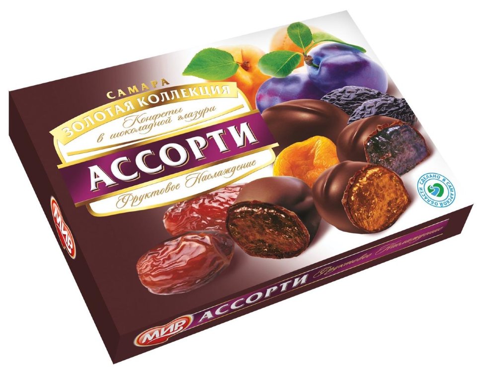  КФ МИР Фруктовое наслаждение (набор шоколадных конфет) 170г в Воскресенске